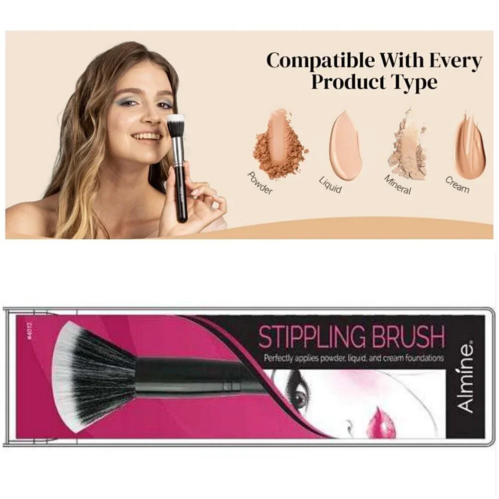 Nordstrom Almine Liquid Powder Cream Foundation Stippling Brush Makeup Tool